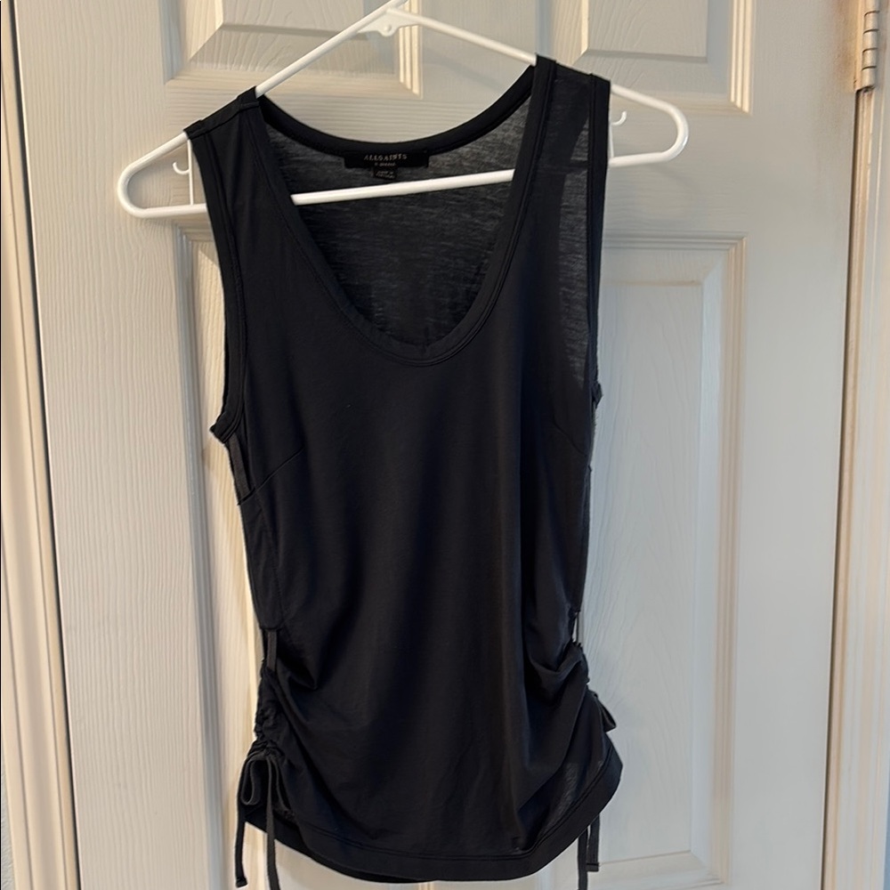 All Saints Navy Sleeveless Top